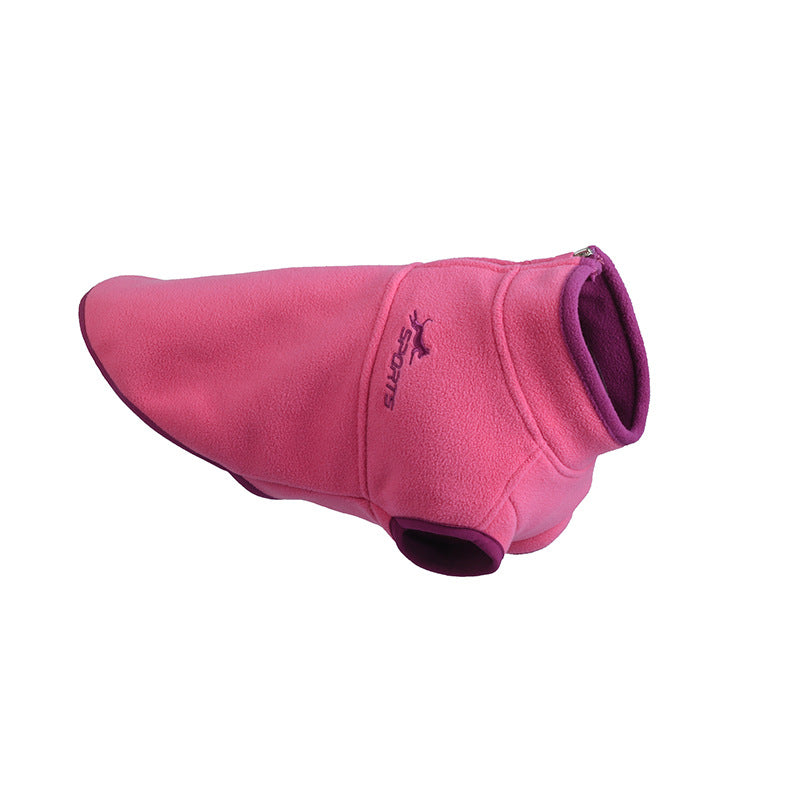 Pure Color Thick Polar Fleece Pet Sweater