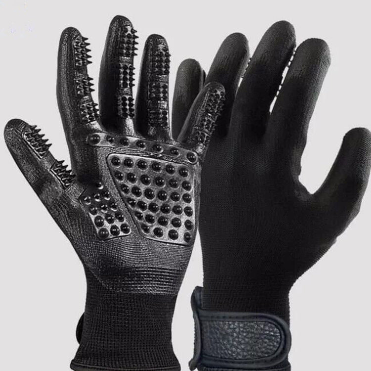 Pet Hair Grooming Glove Soft Rubber