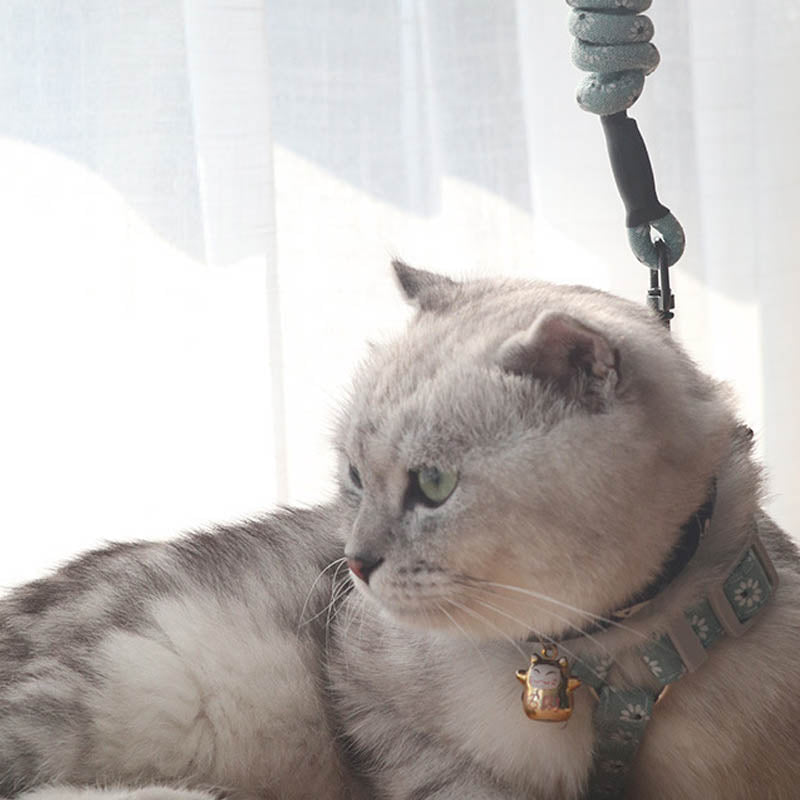 Simple Pet Print Anti-choke Cat Leash