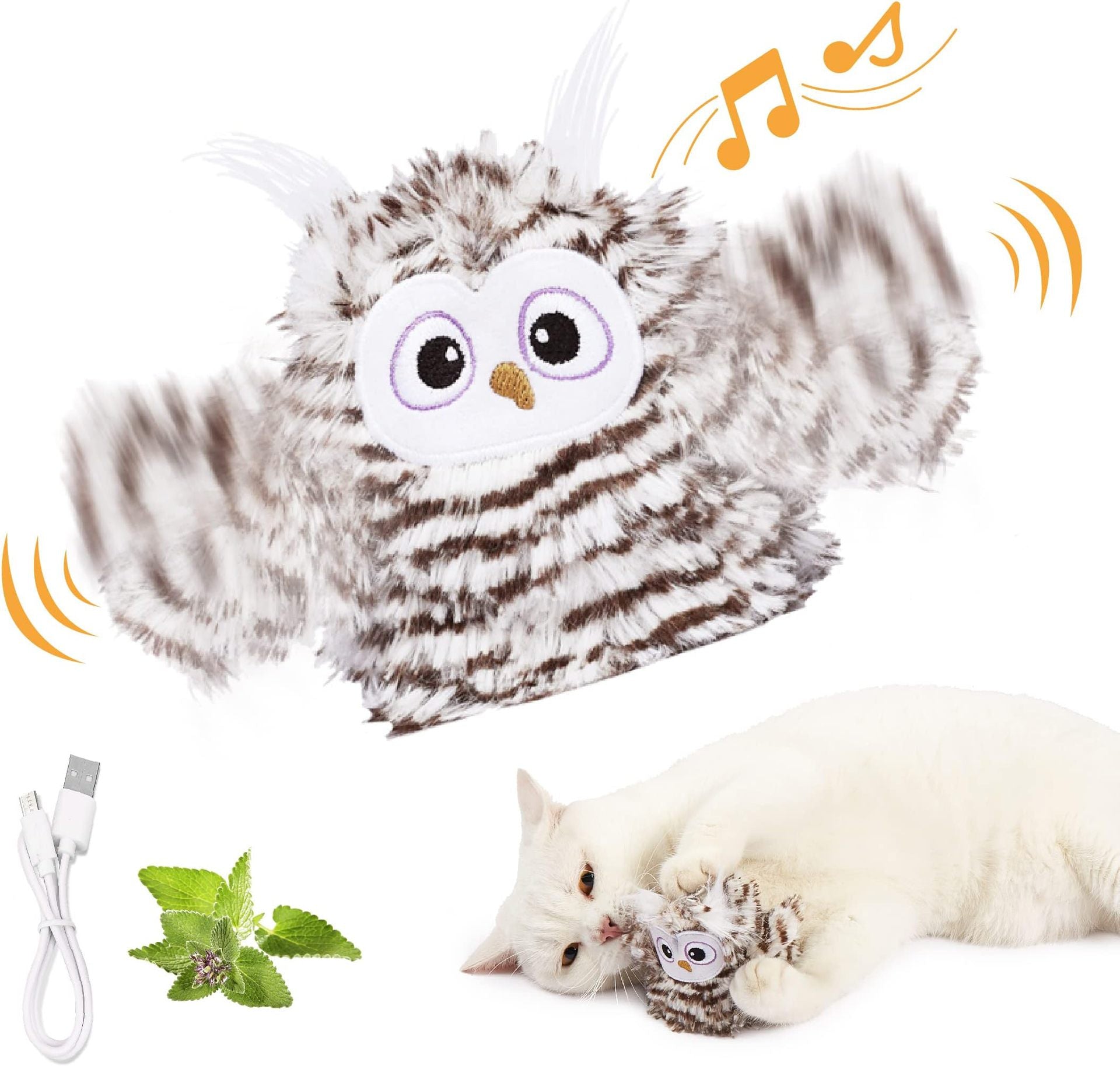 Interactive Cat Plush Toys For Indoor
