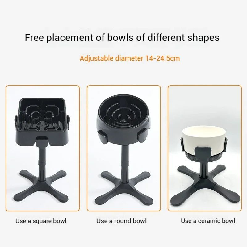 Adjustable Elevated Dog Food Bowls Stand