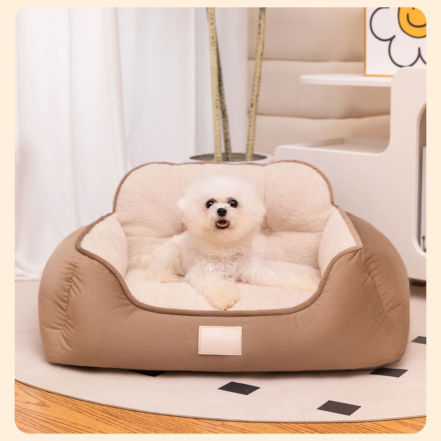 Cozy Plush Pet Bed Warm Washable