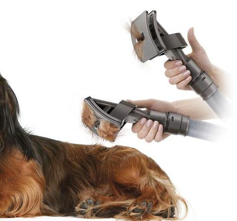 Pet Grooming Brush and Vacuum attachment for Pet Grooming