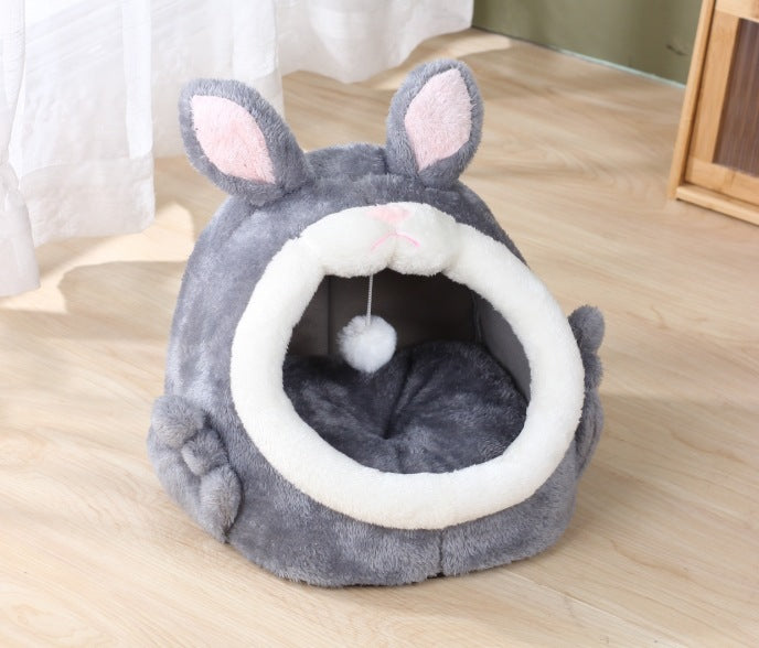 Bejirog Pink Screaming Rabbit Cat Nest Autumn