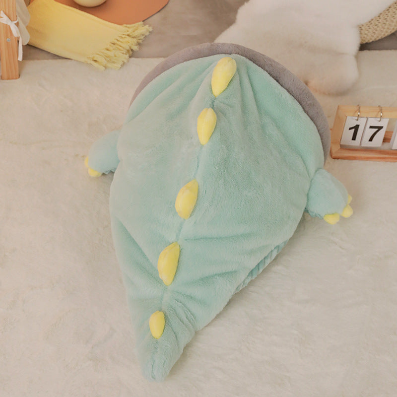 Warm Semi-enclosed Dinosaur Cat Bed