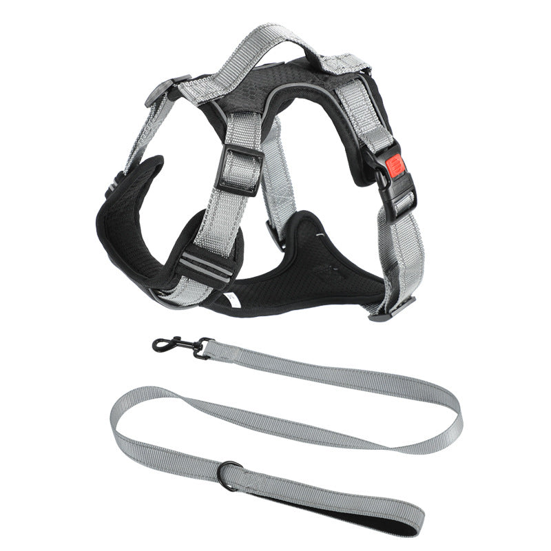 Dog Hand Holding Rope Vest Dog Chest Strap