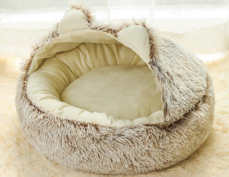 Winter Warmth Semi-closed Kitten Net Red Pet