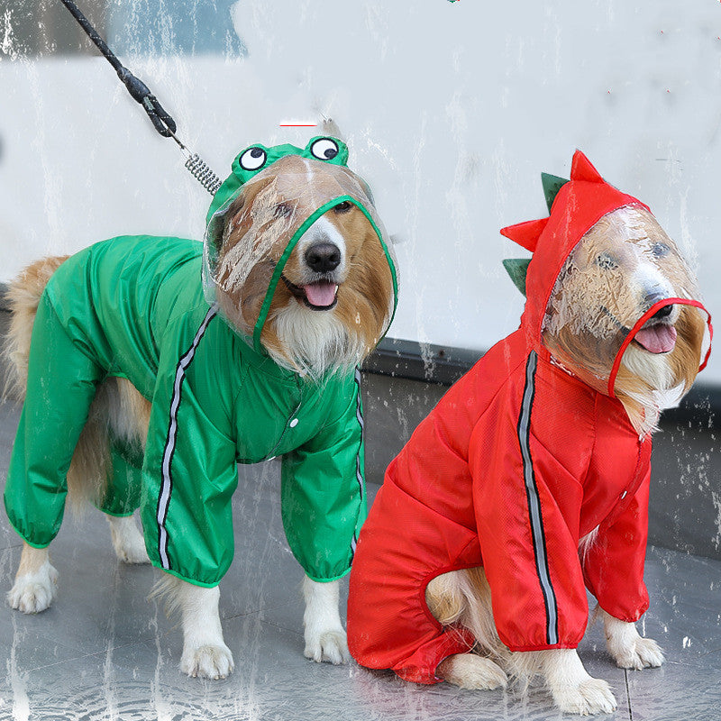 Four Legged Raincoat Pet Waterproof Clothing