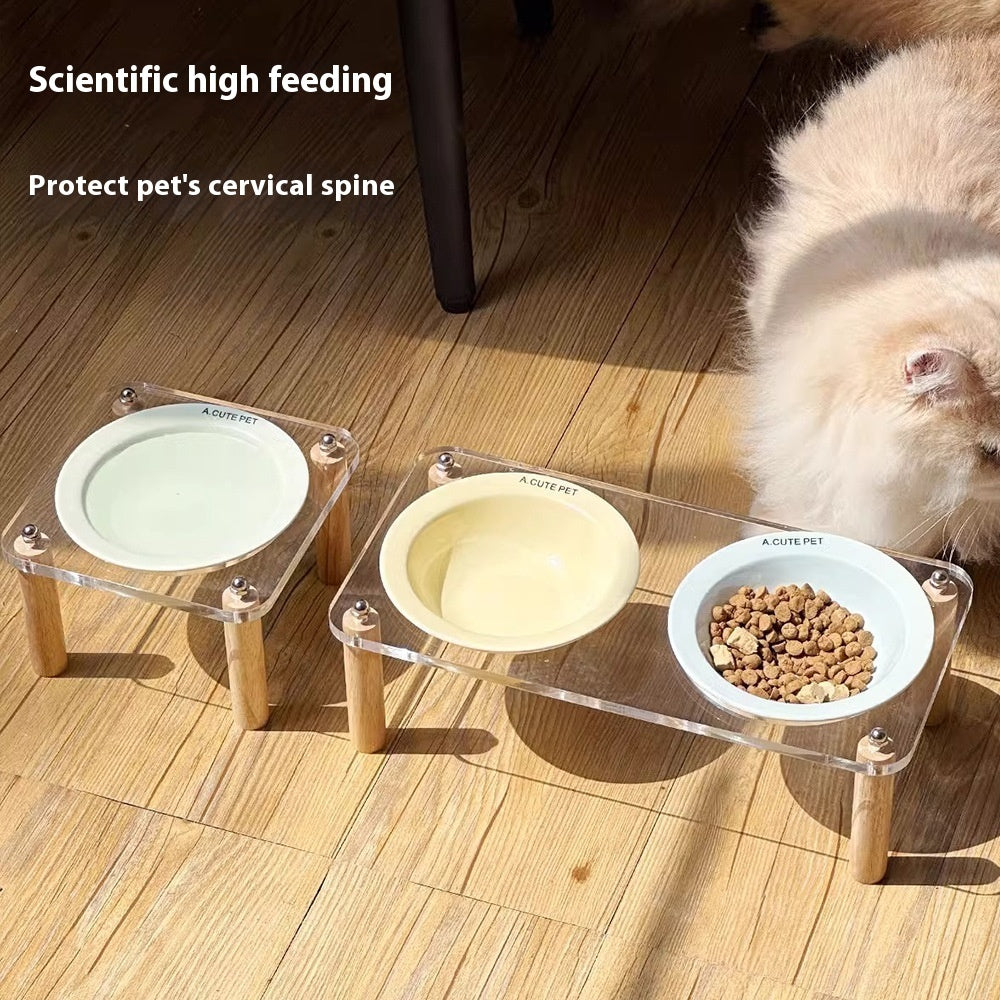 Cat Water Bowl and Basin Anti-tumble High