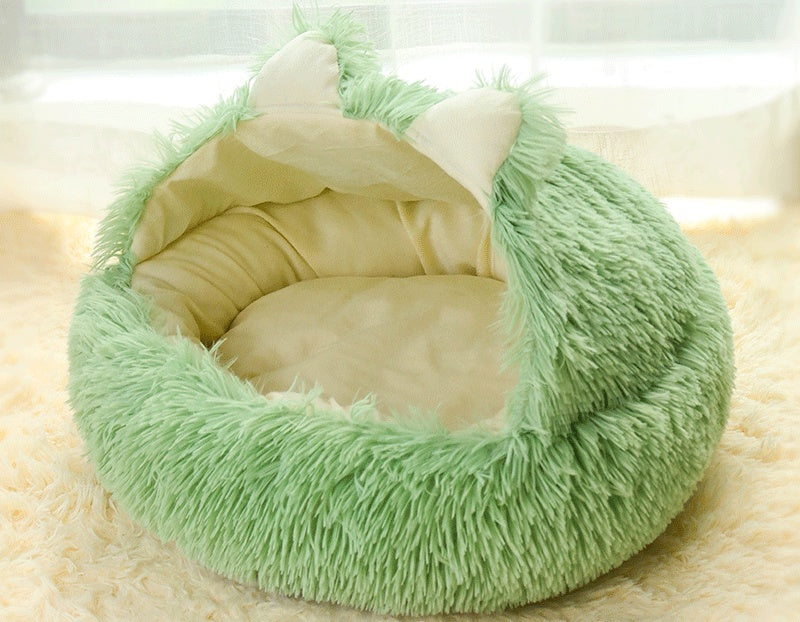 Winter Warmth Semi-closed Kitten Net Red Pet