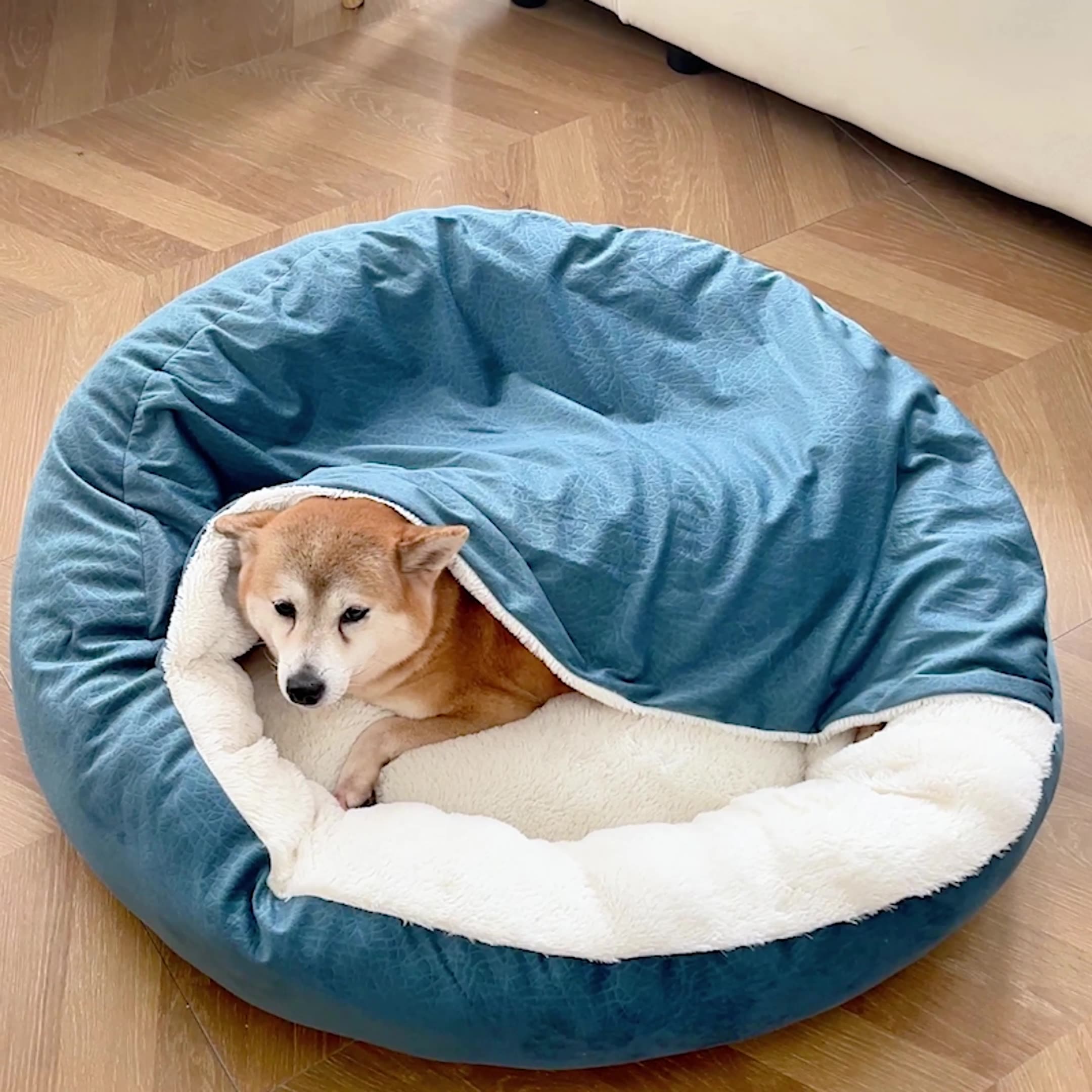 Orthopedic Dog Bed With Hooded