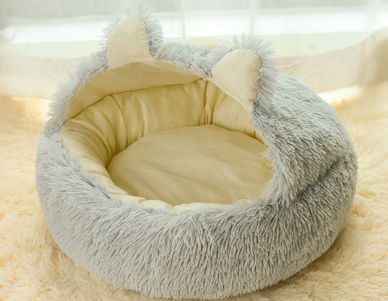 Winter Warmth Semi-closed Kitten Net Red Pet