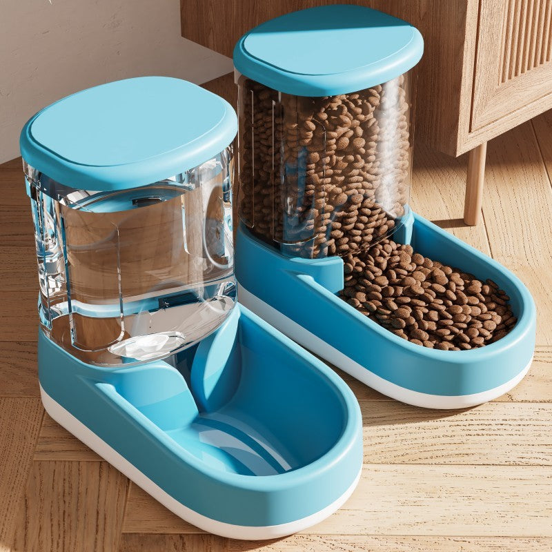 Cat Water Fountain and Automatic Feeder