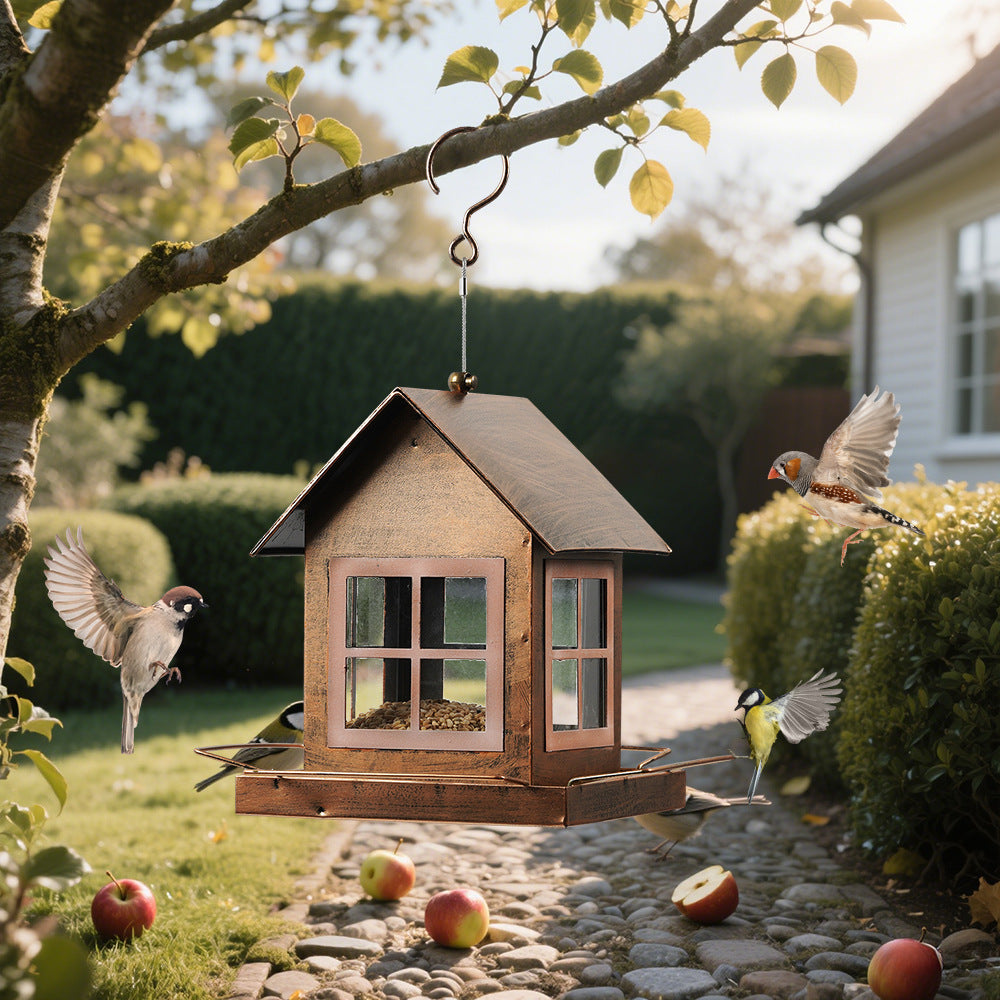 Hanging Outdoor Metal Bird Feeder