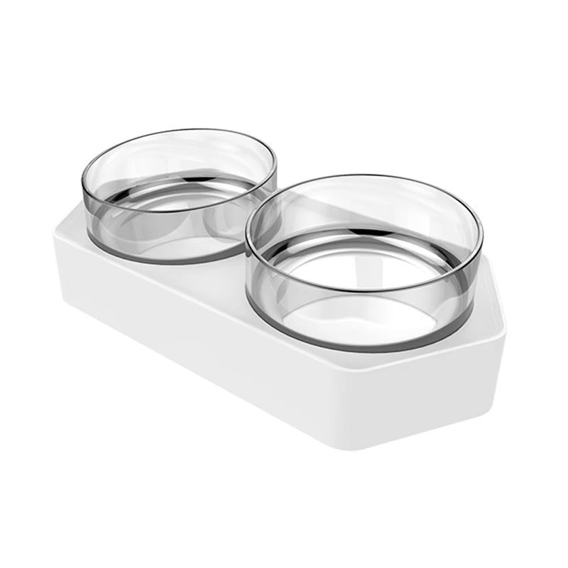 Ceramic Double Bowl Pet Water Feeding Bowl