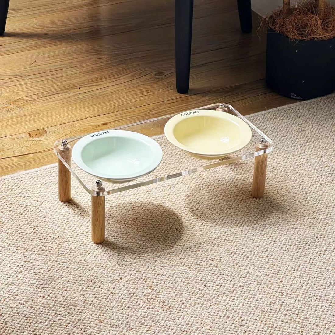 Cat Water Bowl and Basin Anti-tumble High