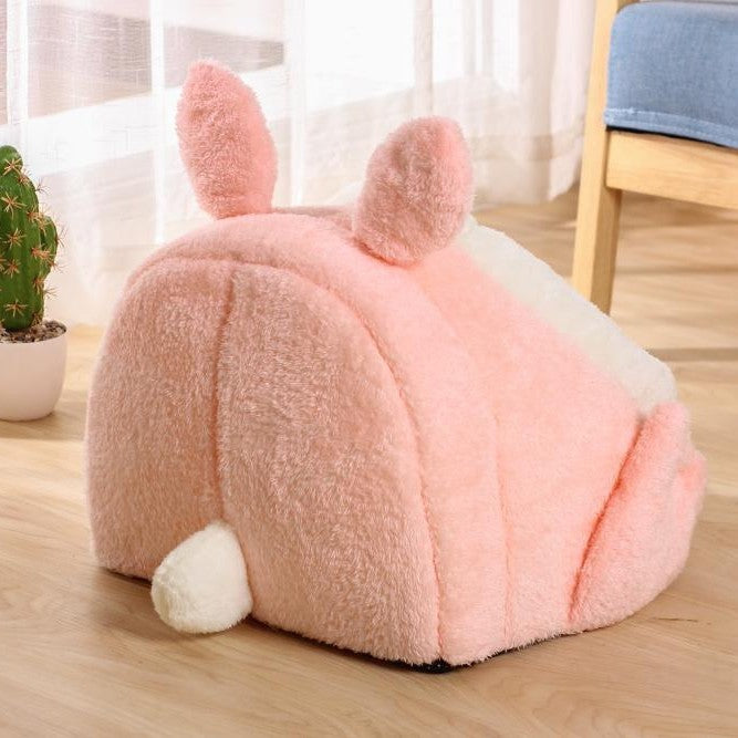 Bejirog Pink Screaming Rabbit Cat Nest Autumn