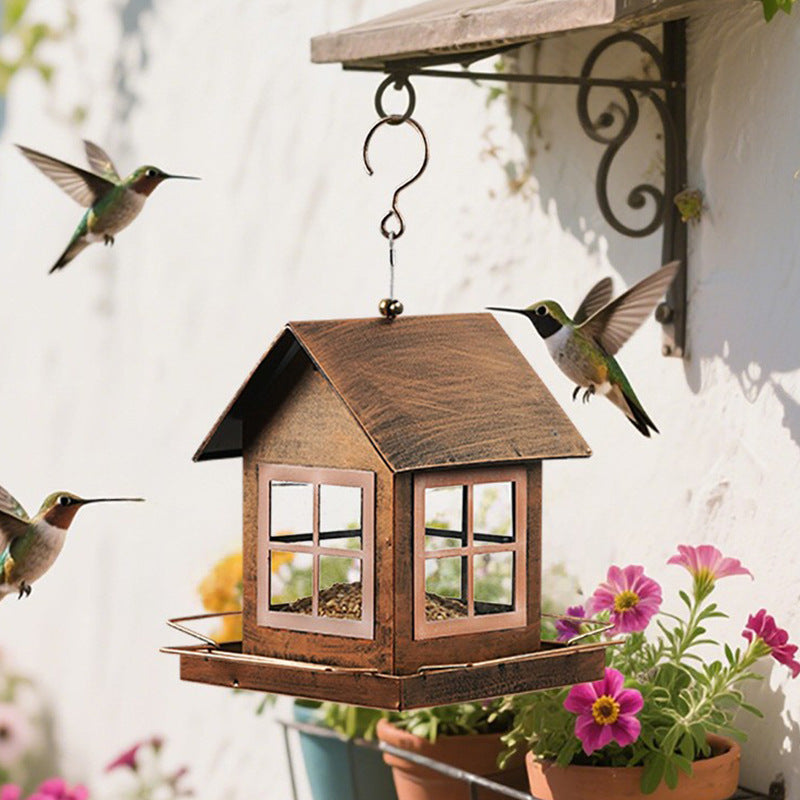 Hanging Outdoor Metal Bird Feeder