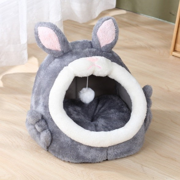 Bejirog Pink Screaming Rabbit Cat Nest Autumn