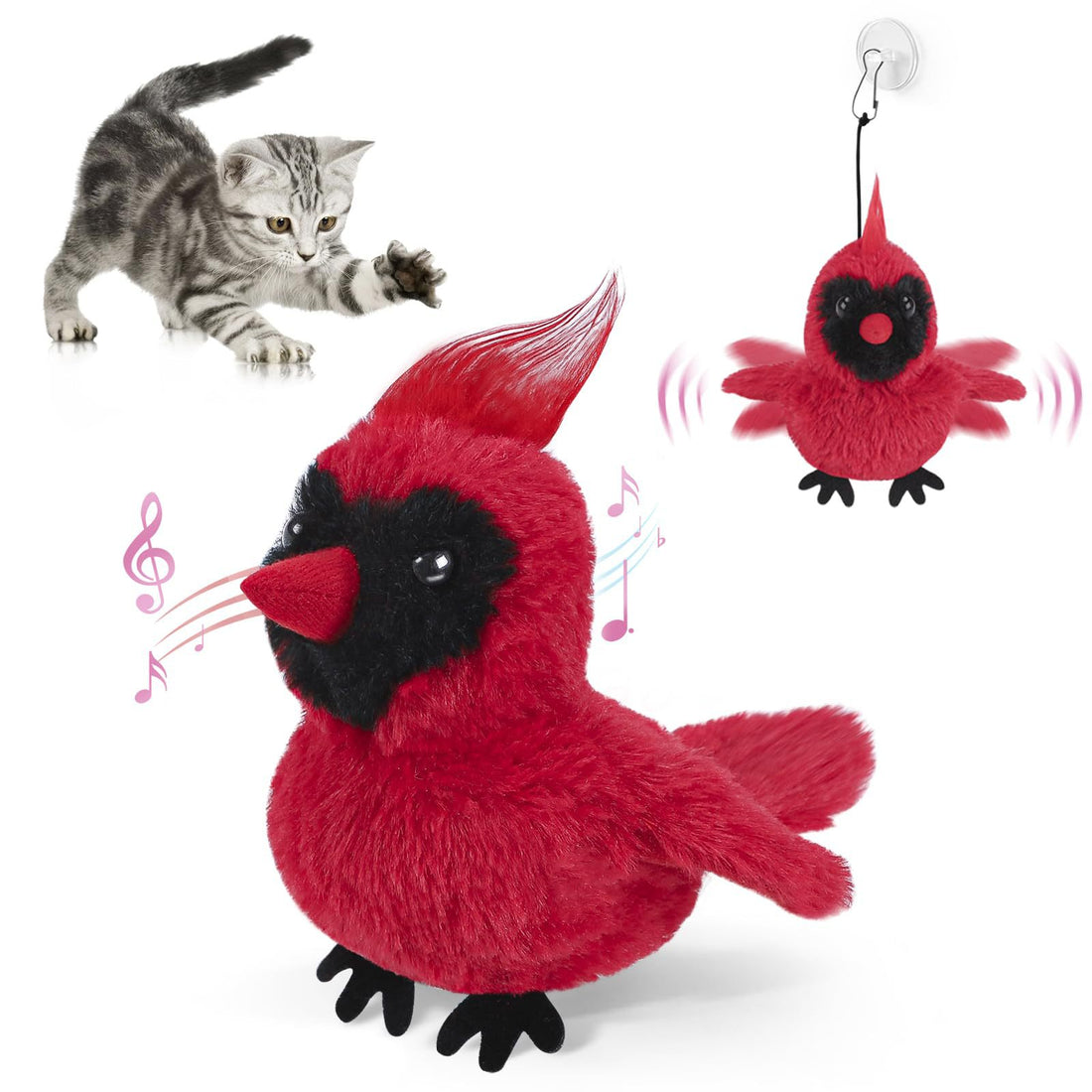 Interactive Cat Plush Toys For Indoor