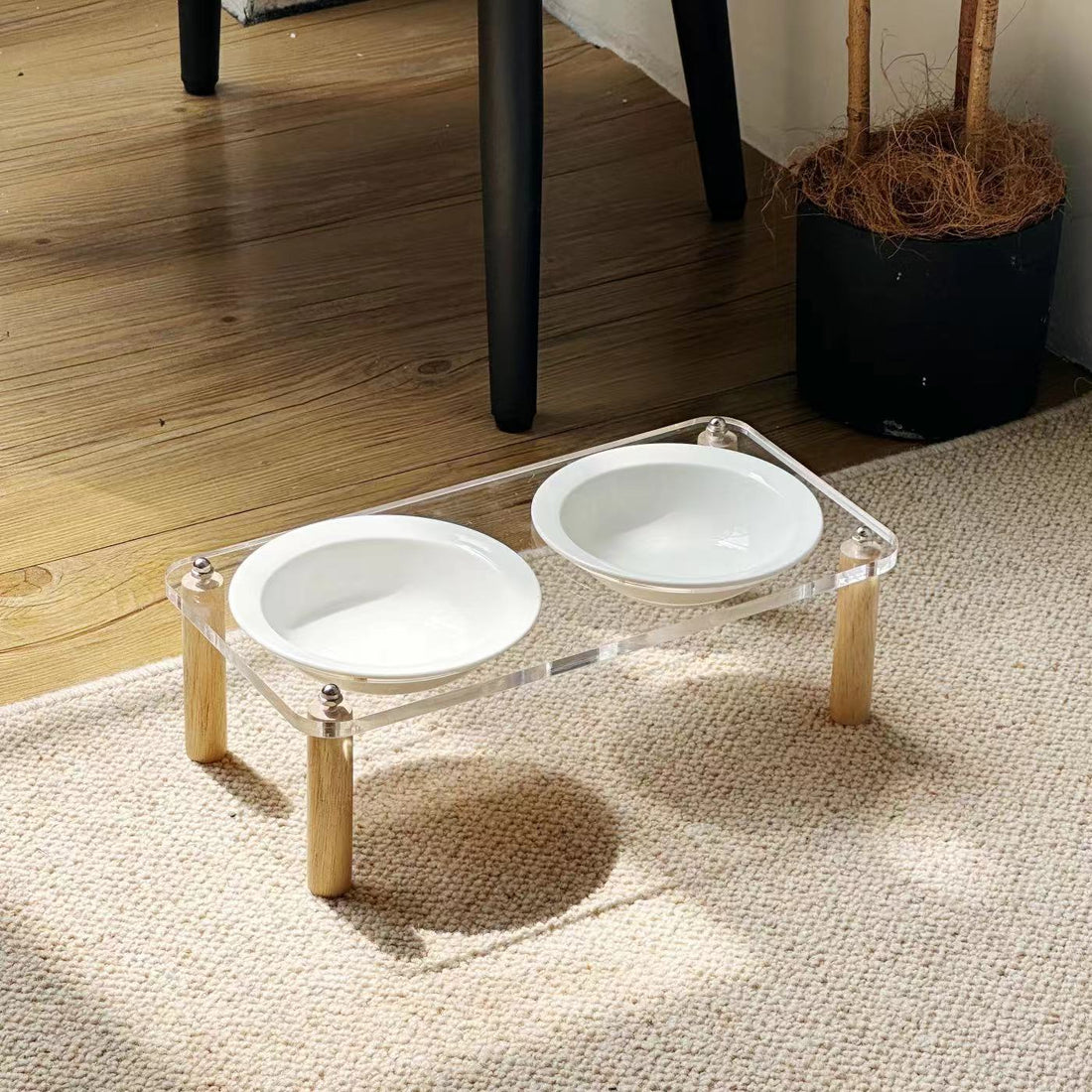 Cat Water Bowl and Basin Anti-tumble High