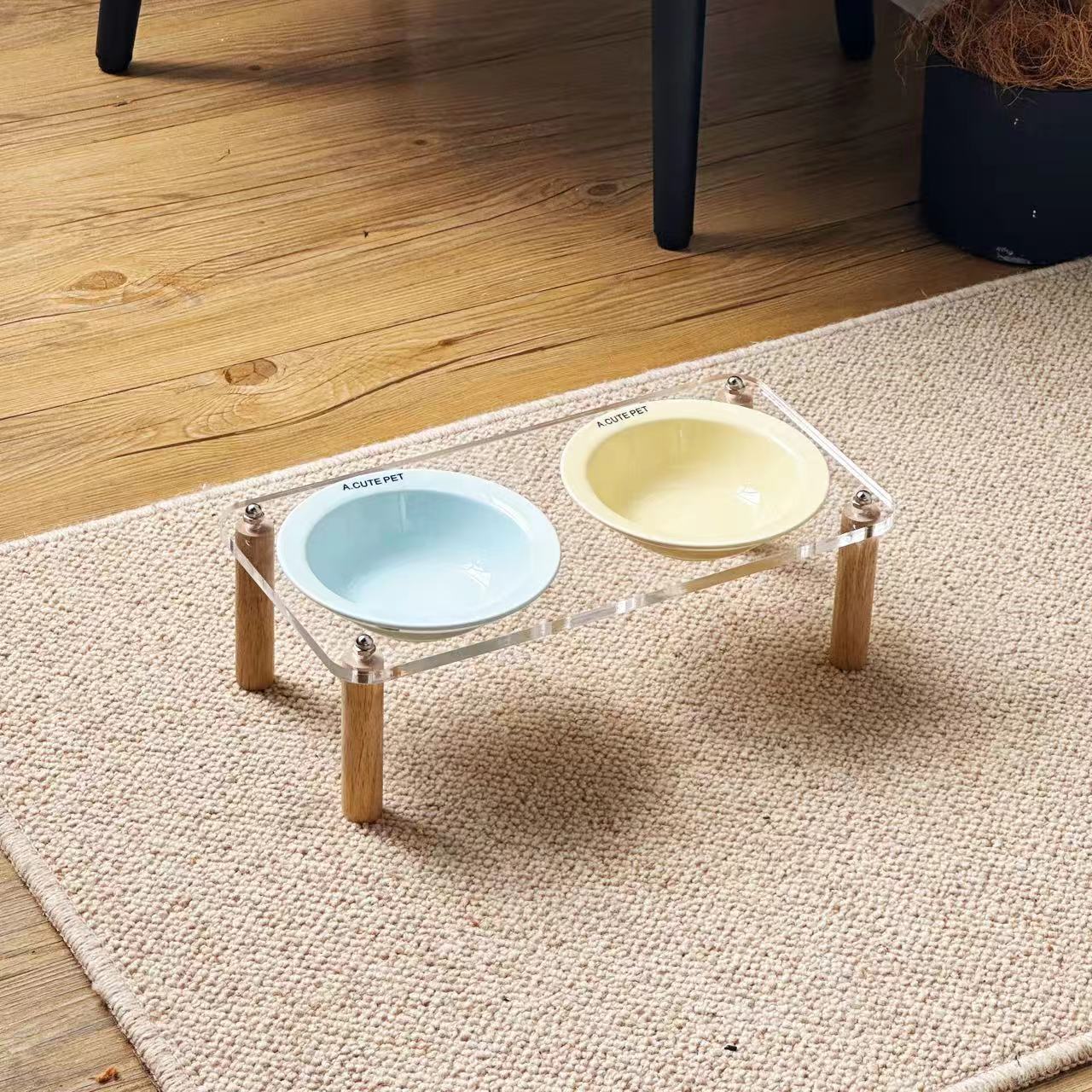 Cat Water Bowl and Basin Anti-tumble High